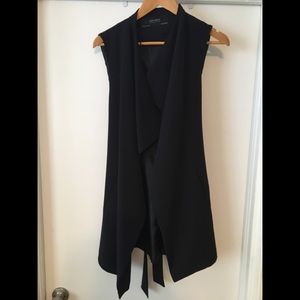NWOT ZARA Black Size Small Vest